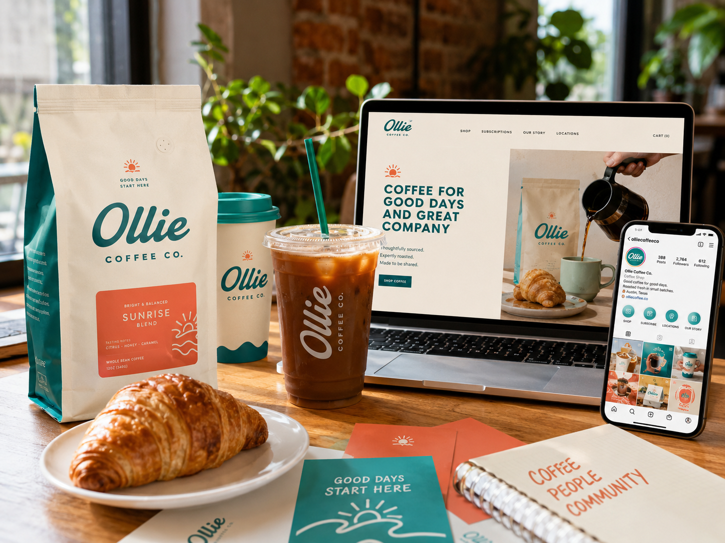 Ollie Coffee brand work